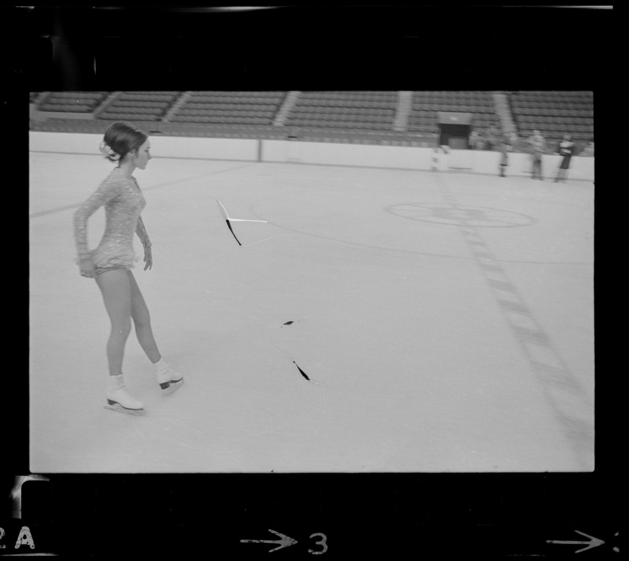 Peggy Fleming, champion skater, as she appeared at Boston Garden