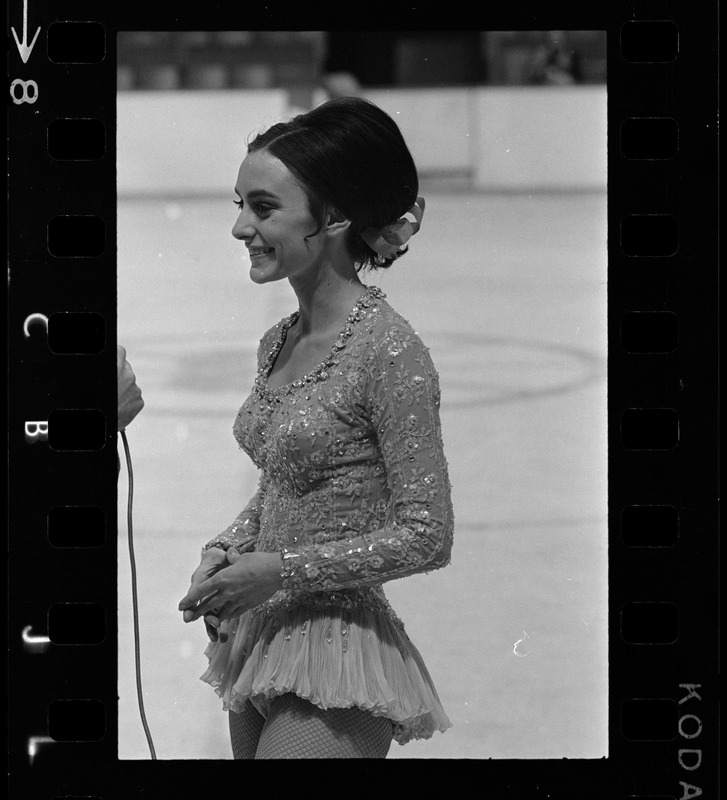 Peggy Fleming, champion skater, as she appeared at Boston Garden