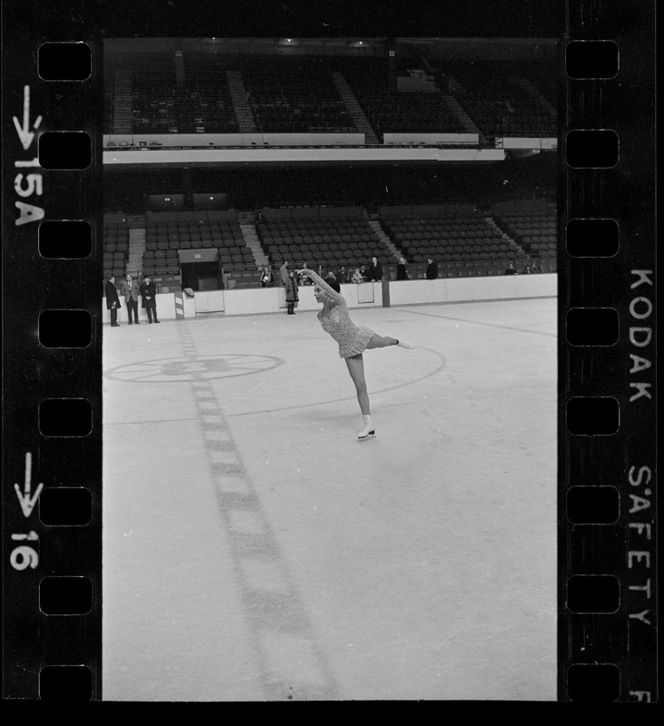 Peggy Fleming, champion skater, as she appeared at Boston Garden