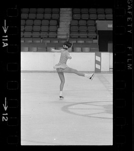 Peggy Fleming, champion skater, as she appeared at Boston Garden