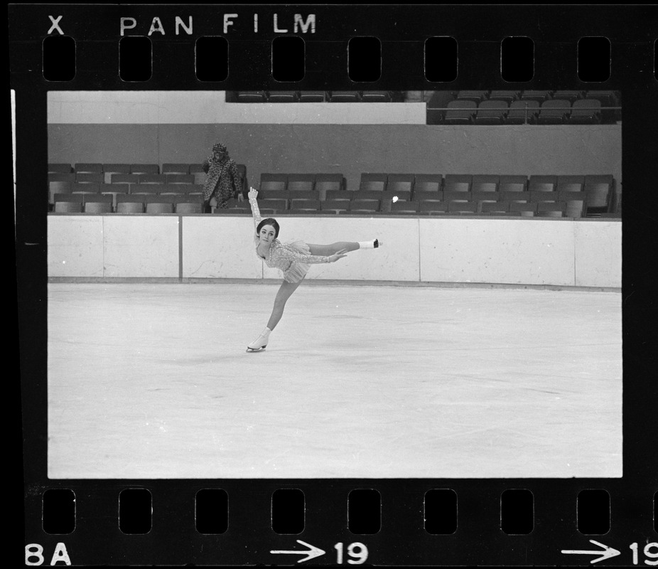 Peggy Fleming, champion skater, as she appeared at Boston Garden