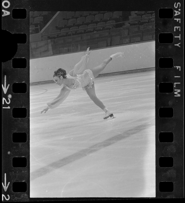 Peggy Fleming practice session at Garden