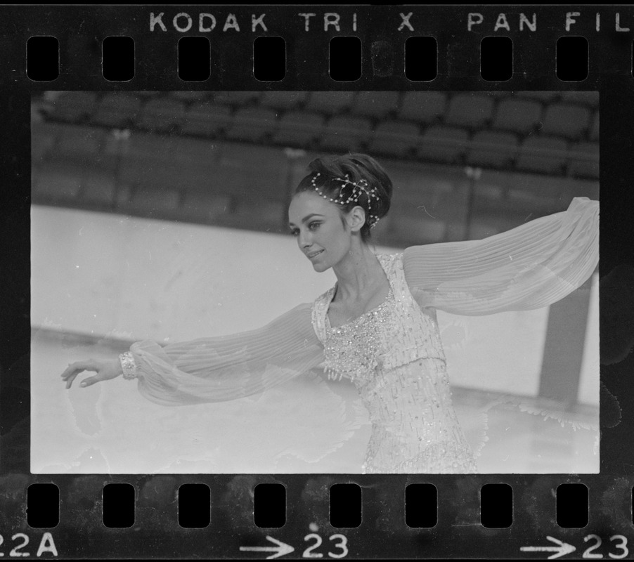 Peggy Fleming practice session at Garden