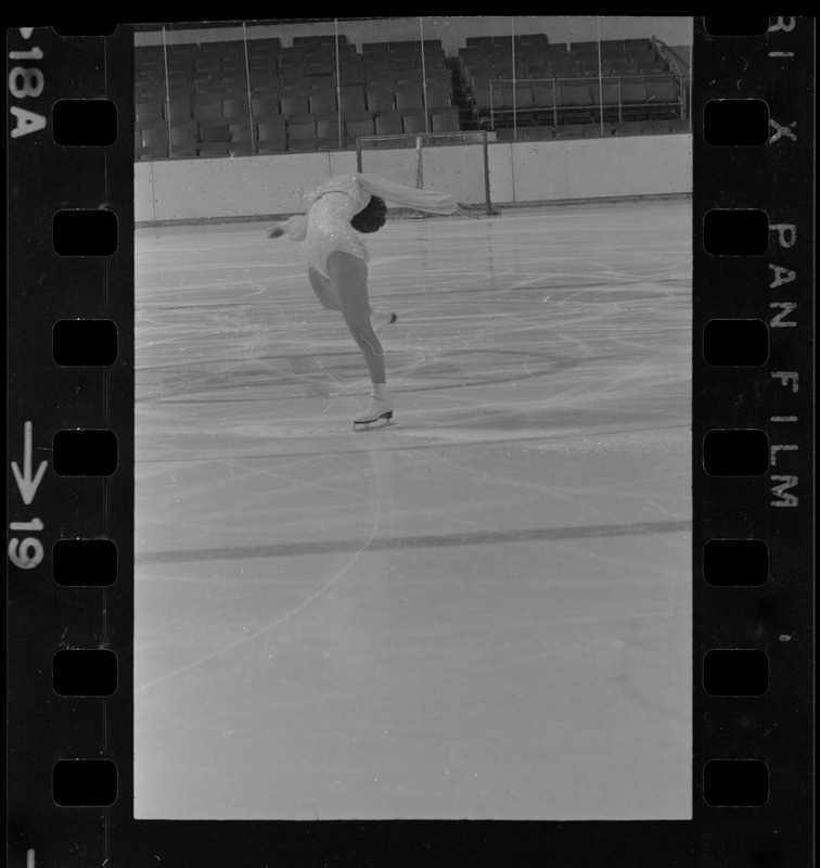 Peggy Fleming practice session at Garden