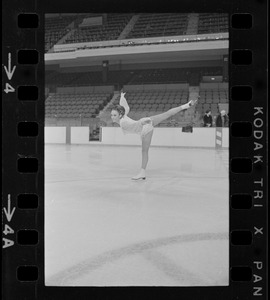 Peggy Fleming practice session at Garden