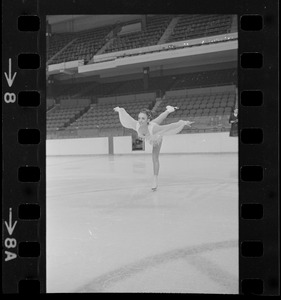 Peggy Fleming practice session at Garden