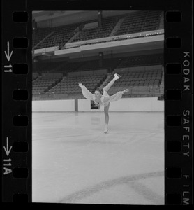 Peggy Fleming practice session at Garden