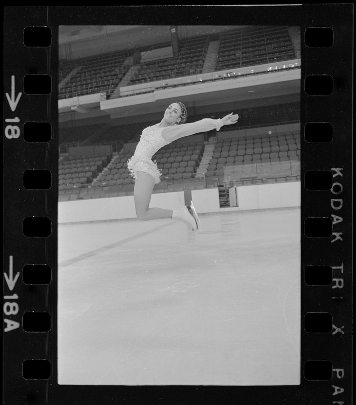 Peggy Fleming practice session at Garden