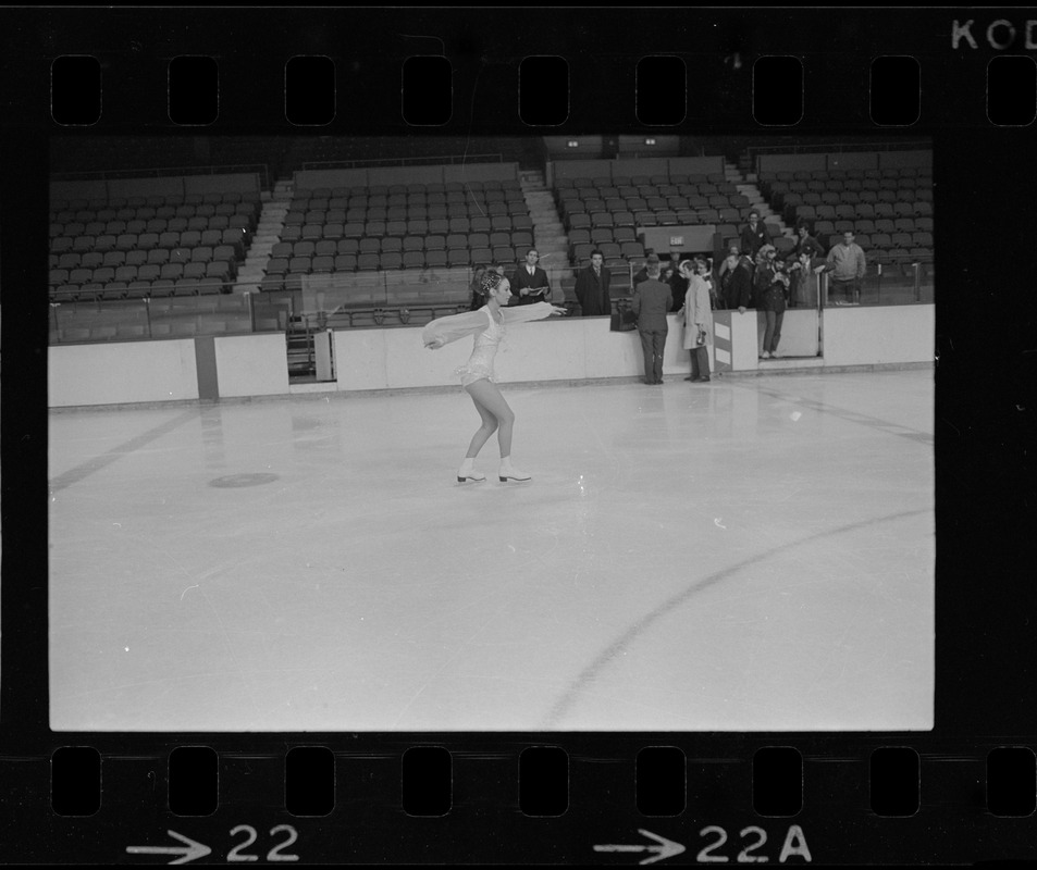 Peggy Fleming practice session at Garden