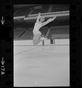 Peggy Fleming practice session at Garden