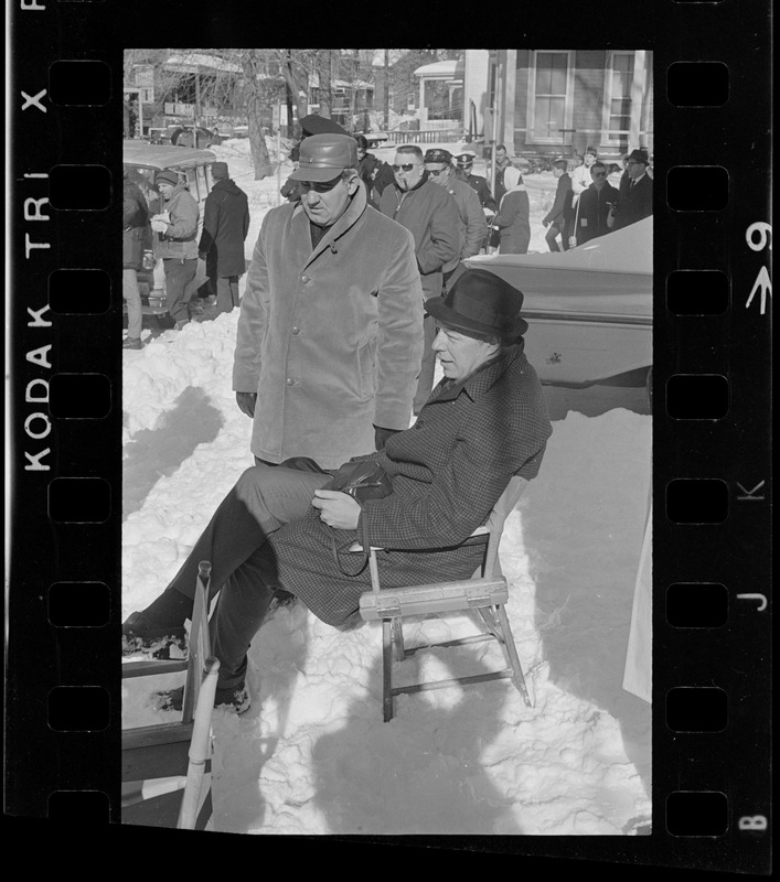 George Kennedy on set of The Boston Strangler