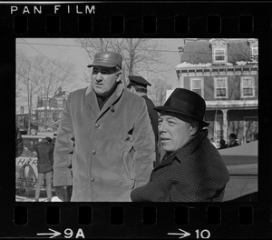 George Kennedy on set of The Boston Strangler