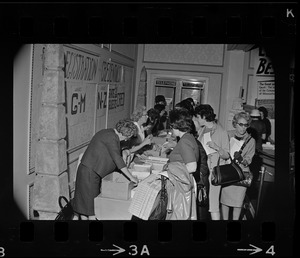 Registration table at League of Women Voters convention