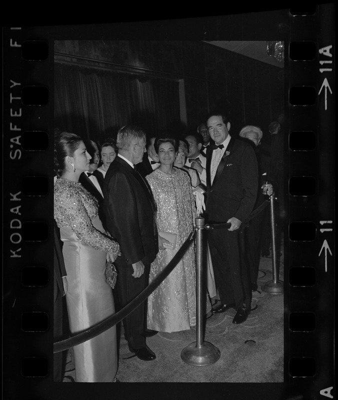 Iranian Princess Ashraf Pahlavi and Dr. Morris Abram at Brandeis University commencement banquet