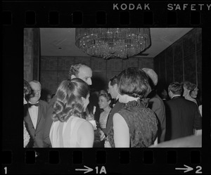 Group of people at Brandeis University commencement banquet