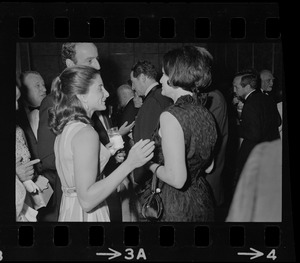 Group of people at Brandeis University commencement banquet