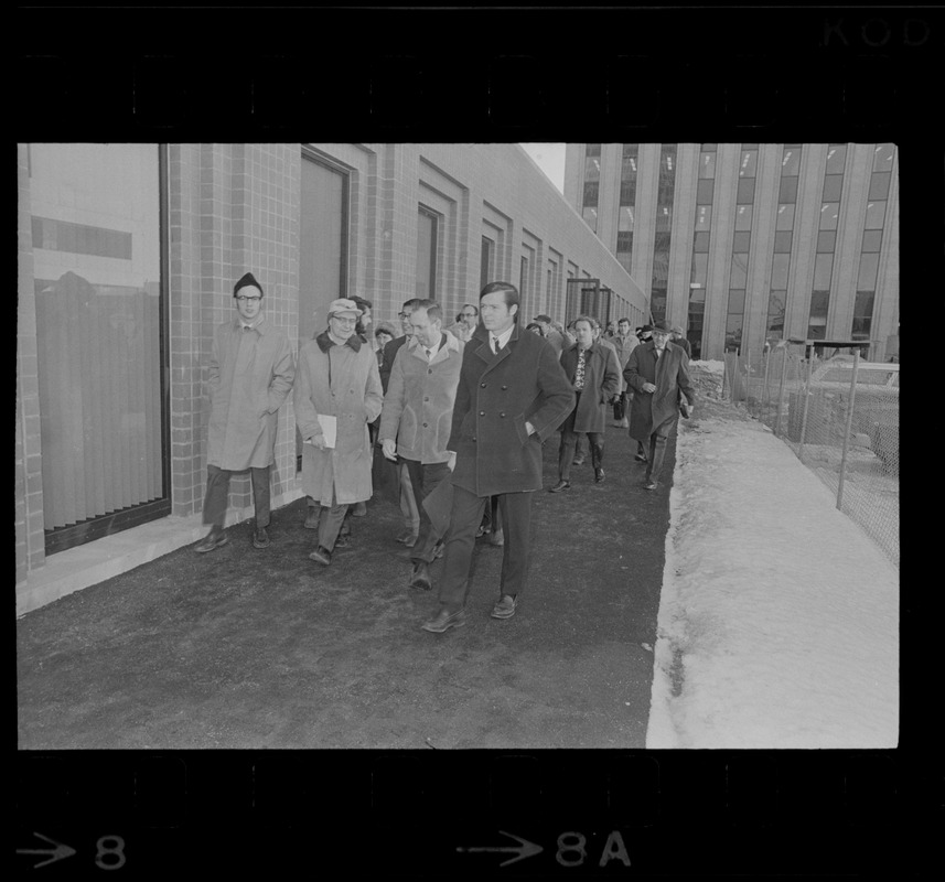 NASA employees leave meeting after announcement that their jobs are being phased out in closing of Cambridge NASA Electronics Research Center