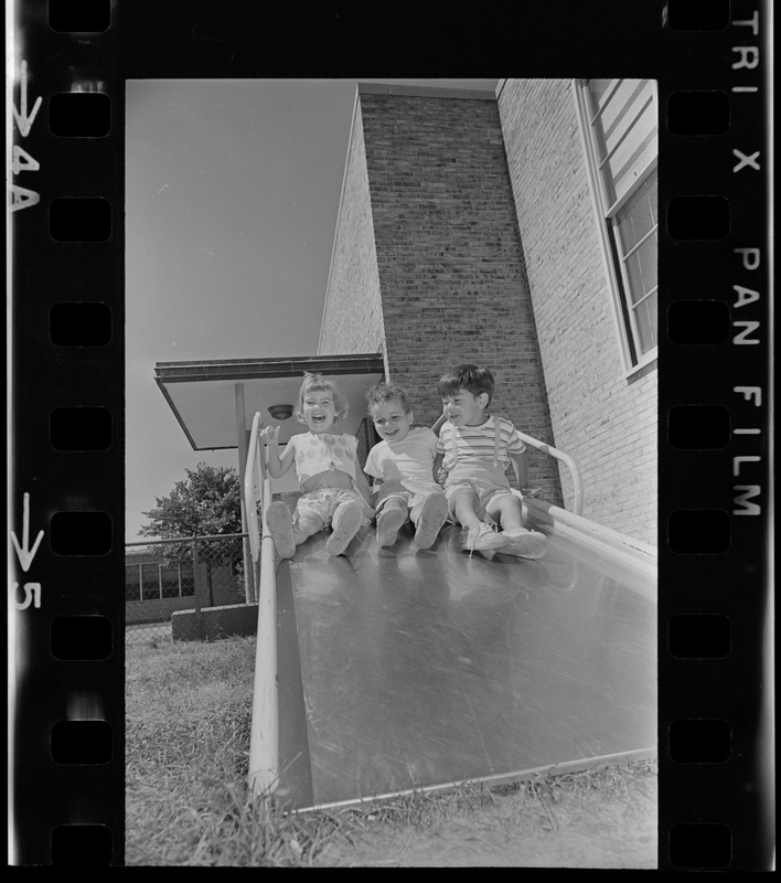 Children on slide