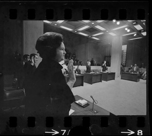 New Boston City Council, including Louise Day Hicks, being sworn in