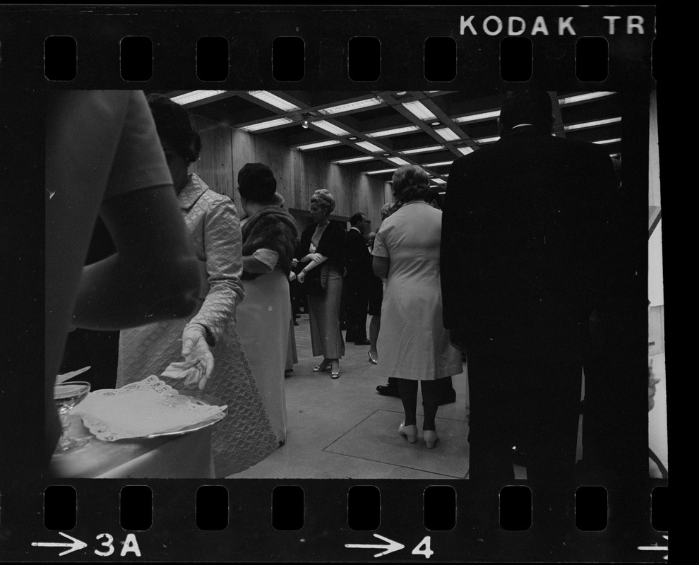 Formal reception ending opening ceremonies for Boston's new City Hall