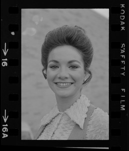 Unidentified woman, possibly Miss Massachusetts contestant