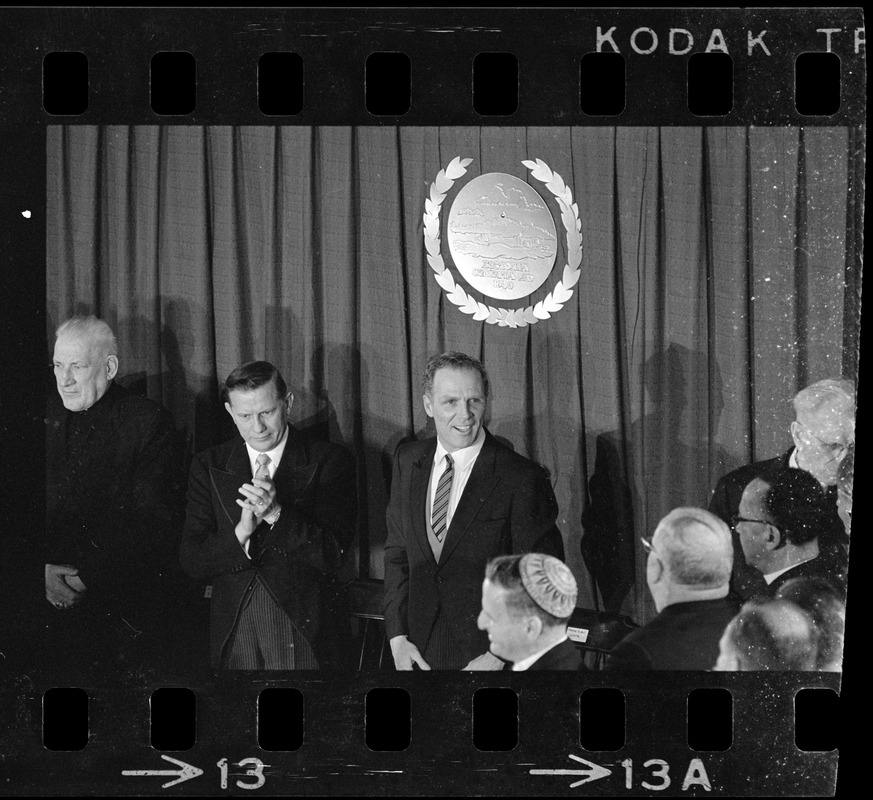 Boston Mayor Kevin White during his inauguration