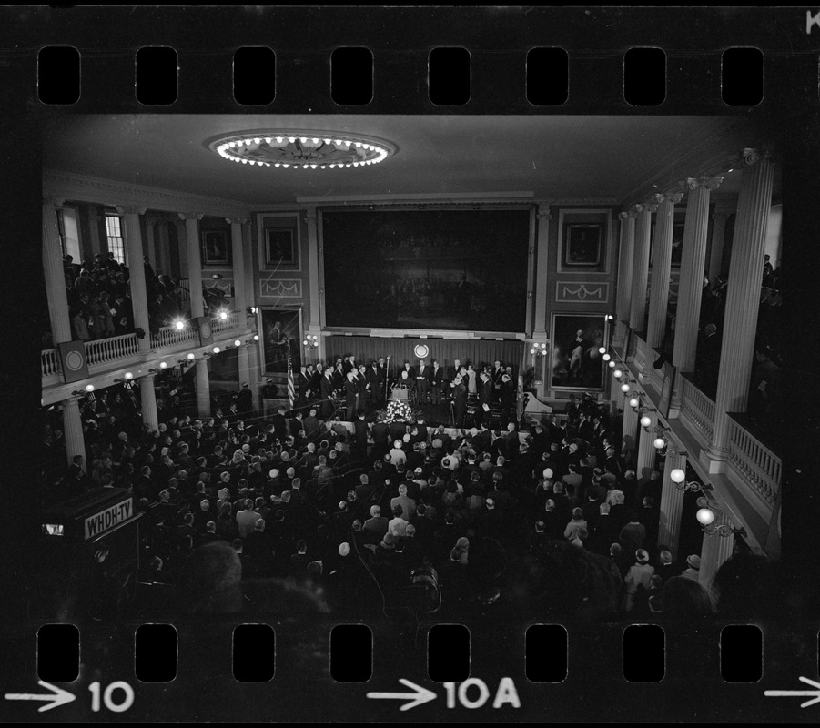 Inauguration of Boston Mayor Kevin White