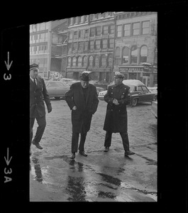 Richard Cardinal Cushing arriving at Boston Mayor Kevin White's inauguration