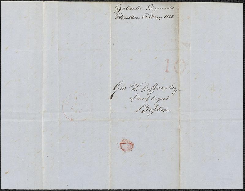 Zebulon Ingersoll to George Coffin, 22 May 1848 - Digital Commonwealth
