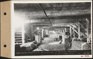 Ware Woolen Co., looking northwesterly at interior of building #4 and #5, Ware, Mass., Nov. 21, 1935