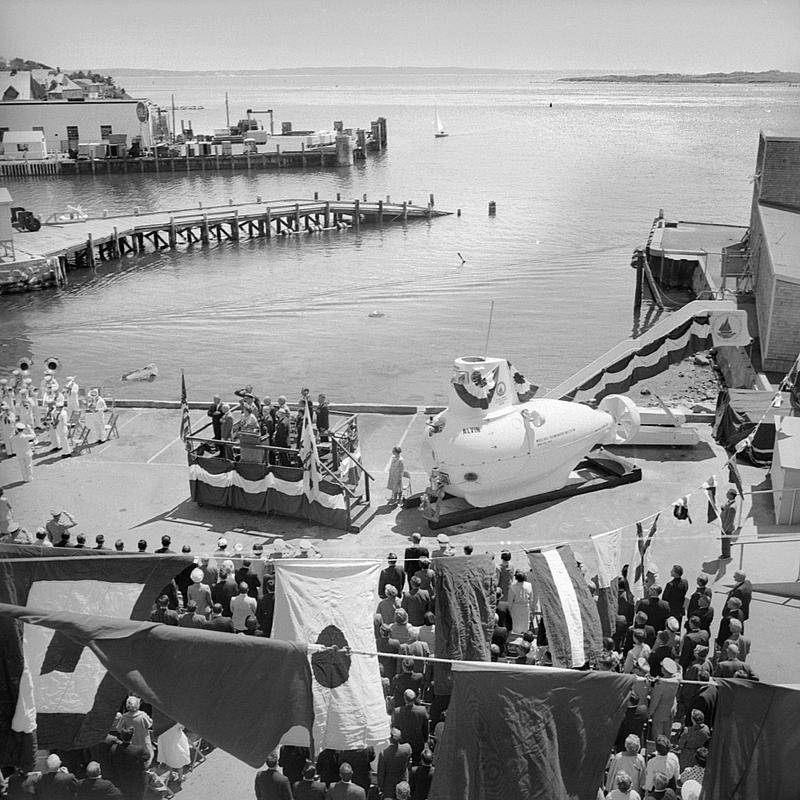 Submarine ALVIN dedication, Woods Hole, MA