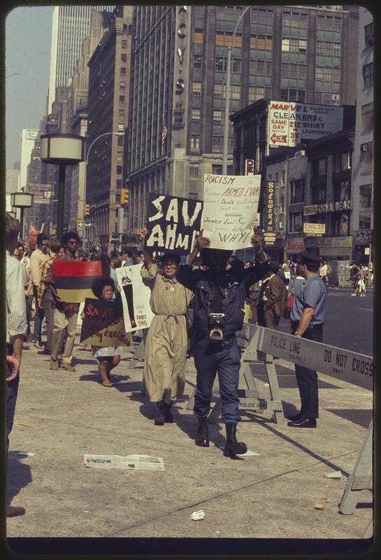 Ahmed Evans rally, Manhattan, New York