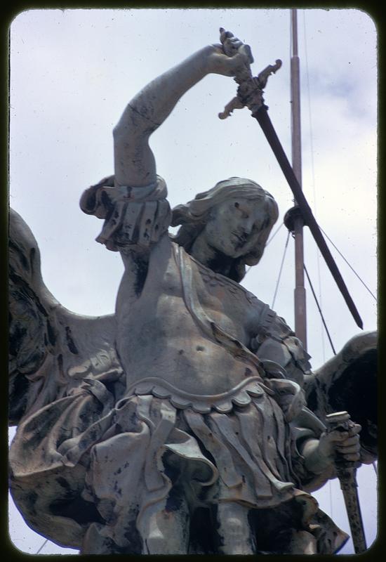 Statue of Saint Michael the Archangel, Castel Sant'Angelo, Rome, Italy