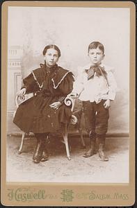Unidentified girl and boy