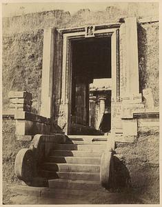 Doorway of unidentified temple, likely Karnataka, India