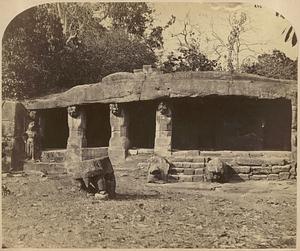 Entrance to the Ganesha Gumpha, Cave X, Udayagiri Caves, Bhubaneswar, India
