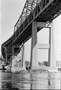 View beneath the bridge