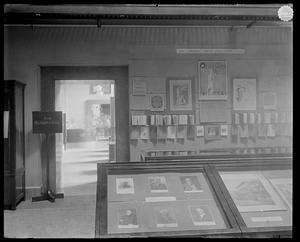Boston Public Library, Copley Square. Fine arts exhibition room. Fiftieth anniversary, A.L.A.
