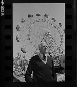 Roger Shaheen with Ferris wheel in background