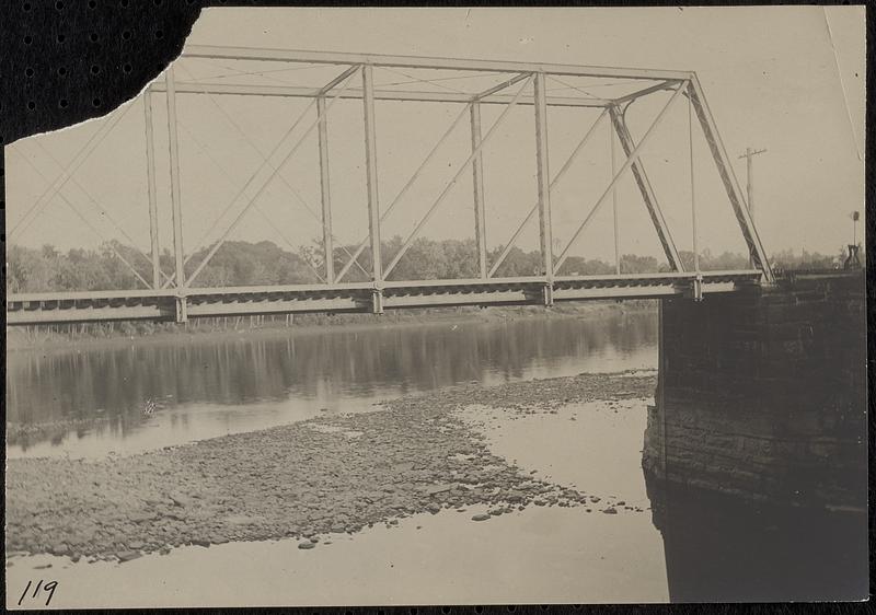 Right half of railroad bridge below #4 overflow - Digital Commonwealth