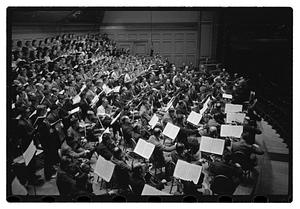 Recording "La Mer" for Victor R.C.A., Dr. K & Boston Symphony Orchestra, also recording mch.