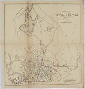 Map of Waltham Mass.