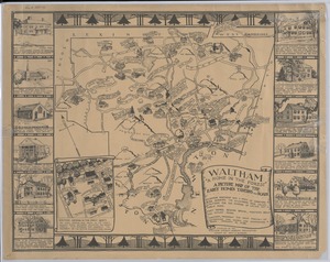 Waltham A Home in the Forest A Picture Map of the Early Homes, Towns and Roads