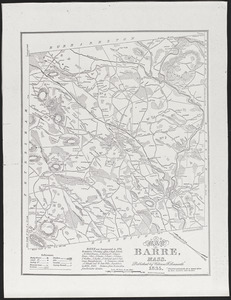 Map of Barre, Mass.