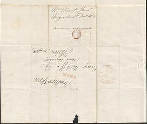 William Woart Junior to George Coffin, 18 December 1835