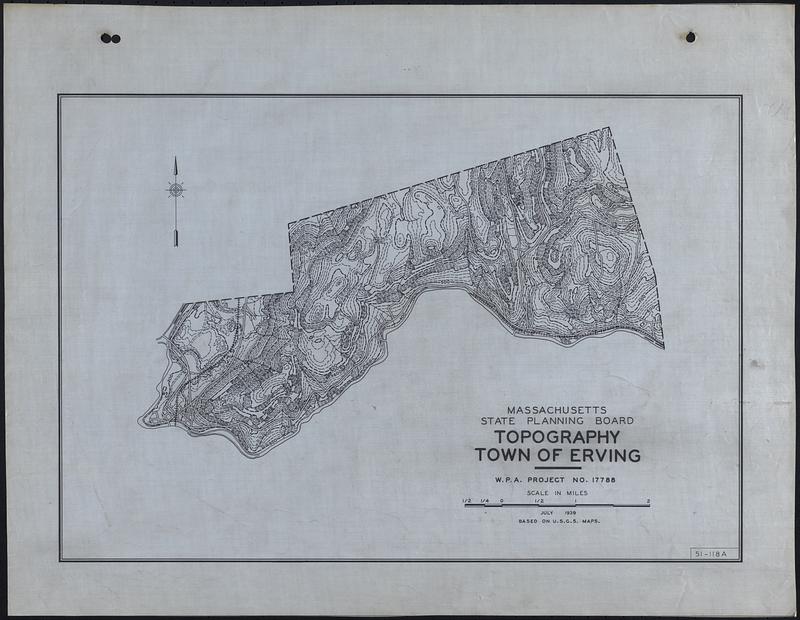 Topography Town of Erving Digital Commonwealth