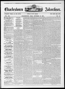Charlestown Advertiser, November 13, 1869