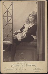 Tommy Russell, as Little Lord Fauntleroy