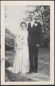Albert and Lillian Graves at their wedding in 1946