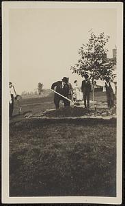 President Taft planting tree at Sugar Hill